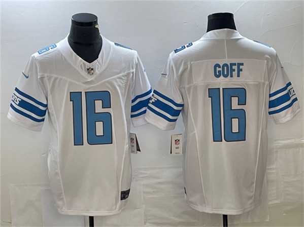 Mens Detroit Lions #16 Jared Goff White 2023 F.U.S.E. Vapor Untouchable Limited Jersey->detroit lions->NFL Jersey